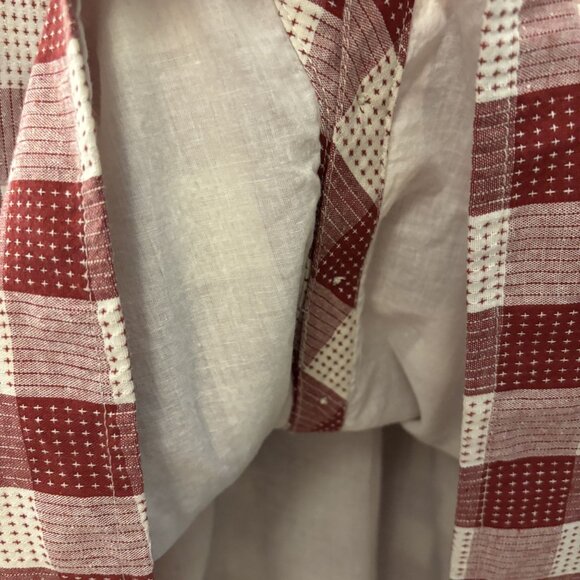 ModCloth Red & White Sleeveless Button-Up Fit & Flare Dress Size 8 - Picture 8 of 10